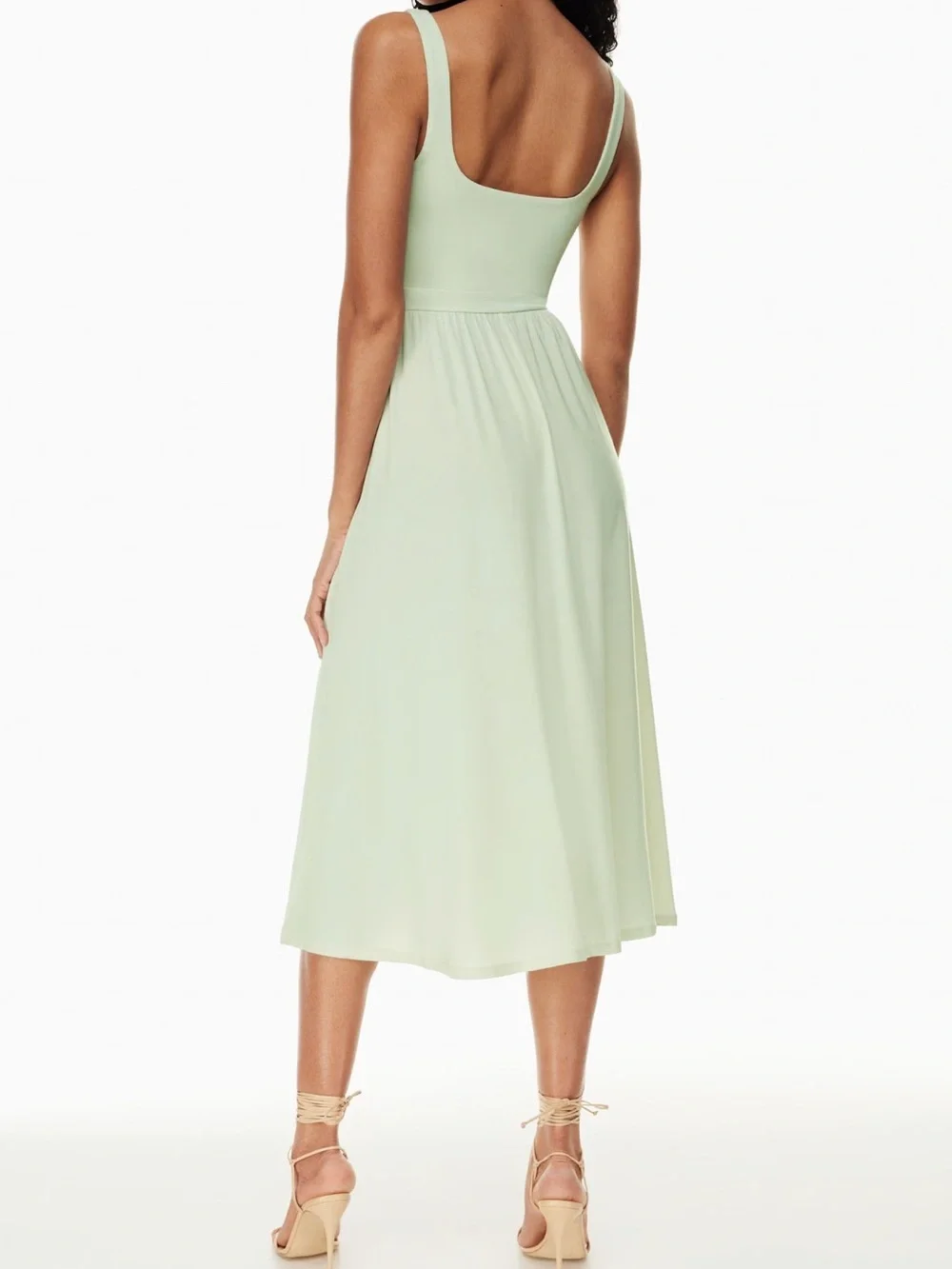 Aritzia Market Slit Dress in Rainwash Green - Picture 4 of 5